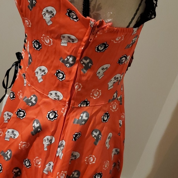 NWT RETRO 50s skull pinup rockabilly dress - Picture 13 of 15